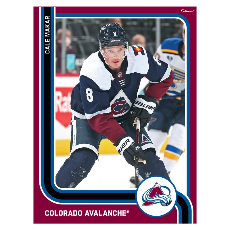 Cale Makar – Peel & Stick Poster – Official NHL – Colorado Avalanche – Reusable Vinyl Wall Decal