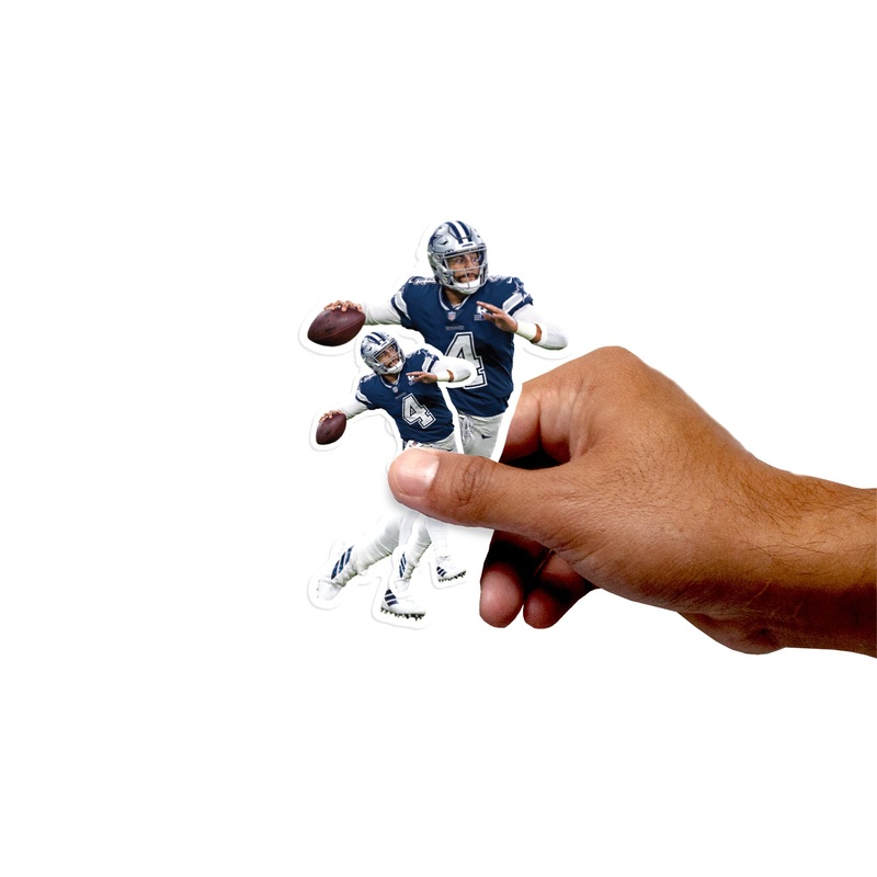 Dak Prescott – 5 Player Minis (Mixed Sizes) – Official NFL – Dallas Cowboys – Reusable Vinyl Decals