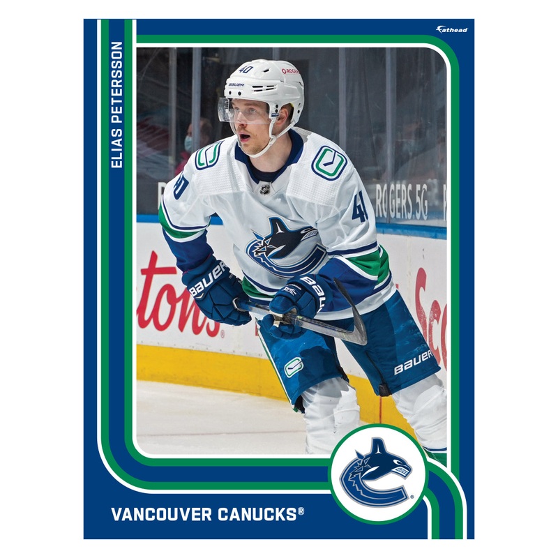 Elias Pettersson – Peel & Stick Poster – Official NHL – Vancouver Canucks – Reusable Vinyl Wall Decal