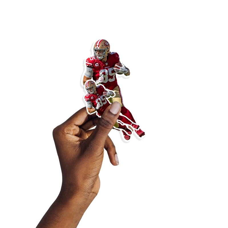 George Kittle – 5 Player Minis (Mixed Sizes) – Official NFL – San Francisco 49ers – Reusable Vinyl Decals