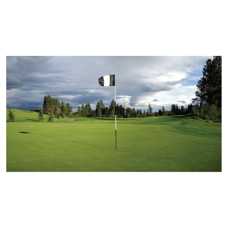 Golf: Black and White Flag Poster – Removable Adhesive Decal