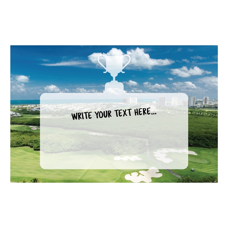 Golf: Golf Course Dry Erase – Removable Adhesive Decal