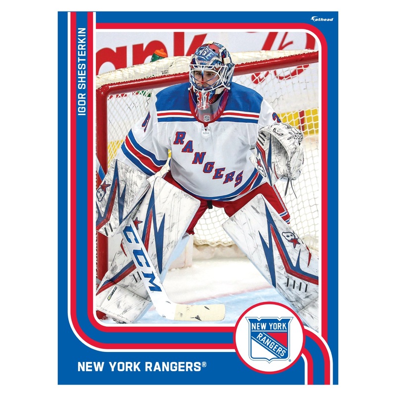 Igor Shesterkin – Peel & Stick Poster – Official NHL – New York Rangers – Reusable Vinyl Wall Decal