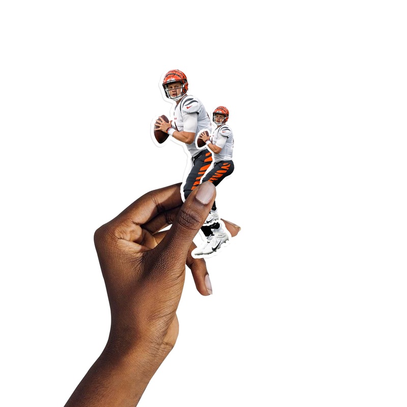 Joe Burrow – 5 Player Minis (Mixed Sizes) – Official NFL – Cincinnati Bengals – Reusable Vinyl Decals