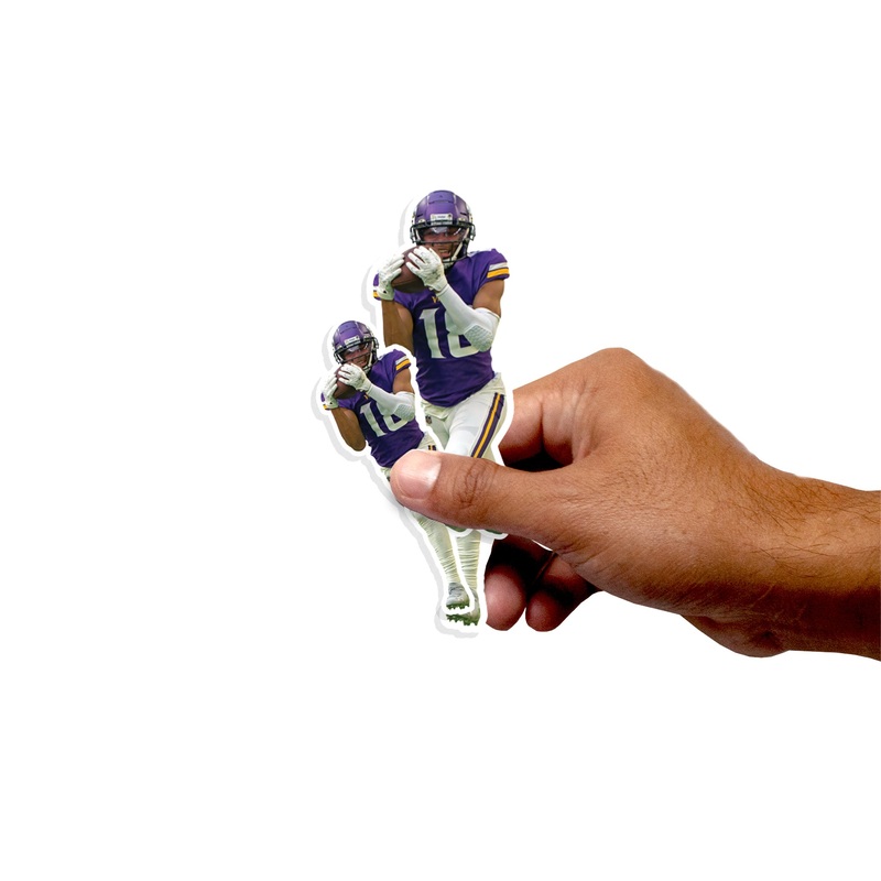 Justin Jefferson – 5 Player Minis (Mixed Sizes) – Official NFL – Minnesota Vikings – Reusable Vinyl Decals