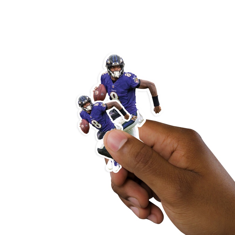 Lamar Jackson – 5 Player Minis (Mixed Sizes) – Official NFL – Baltimore Ravens – Reusable Vinyl Decals