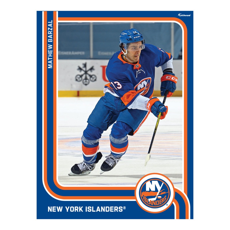 Mathew Barzal – Peel & Stick Poster – Official NHL – New York Islanders – Reusable Vinyl Wall Decal