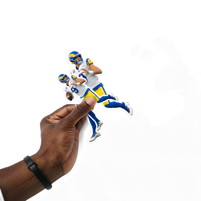 Matthew Stafford – 5 Player Minis (Mixed Sizes) – Official NFL – Los Angeles Rams – Reusable Vinyl Decals