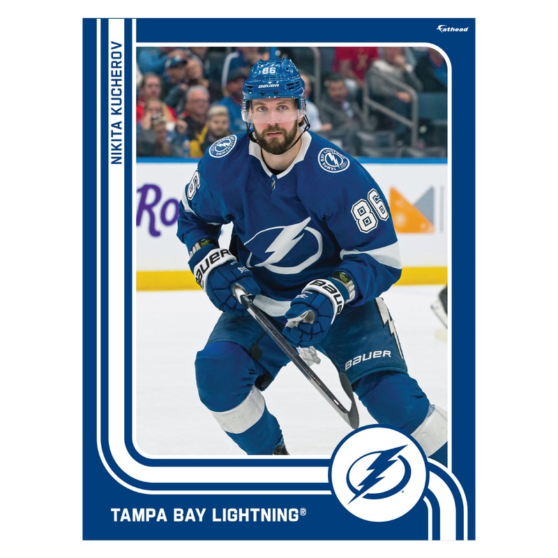 Nikita Kucherov – Peel & Stick Poster – Official NHL – Tampa Bay Lightning – Reusable Vinyl Wall Decal
