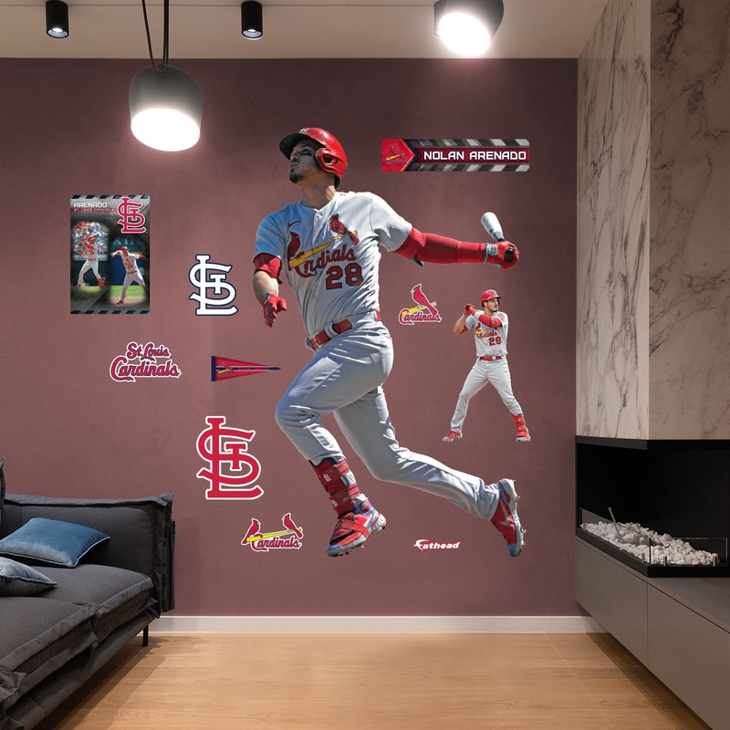 Nolan Arenado Swing – RealBig Collection – Official MLB – St. Louis Cardinals – Reusable Vinyl Wall Decals
