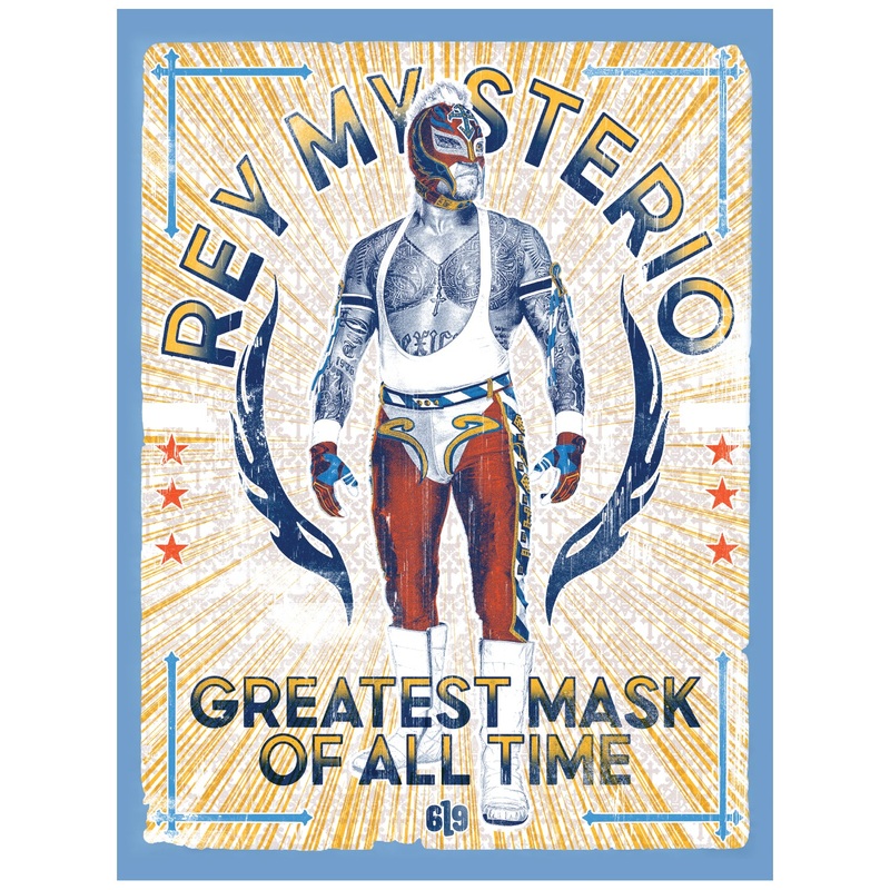 Rey Mysterio – GOAT Peel & Stick Poster – Official WWE – Reusable Vinyl Wall Decal