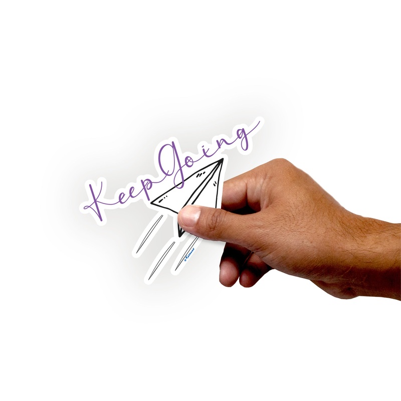 Sheet of 3 -Positivity: Keep Going Minis – Removable Adhesive Decal