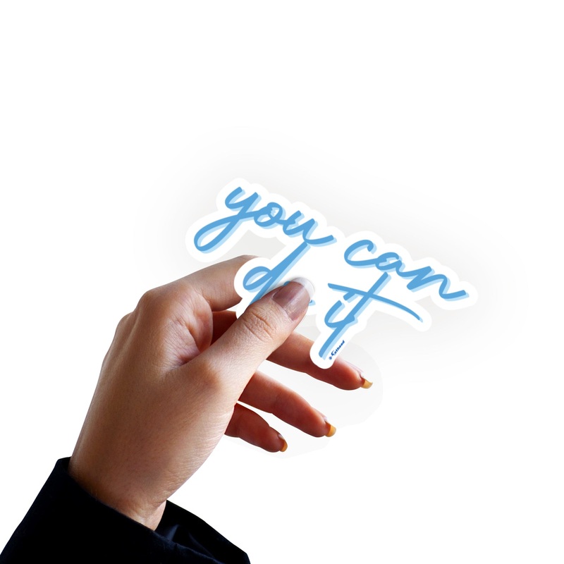 Sheet of 3 -Positivity: You can do it Minis – Removable Adhesive Decal
