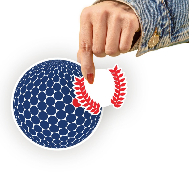 Sheet of 5 -Golf: Golf Accessories Part Two Minis – Removable Adhesive Decal