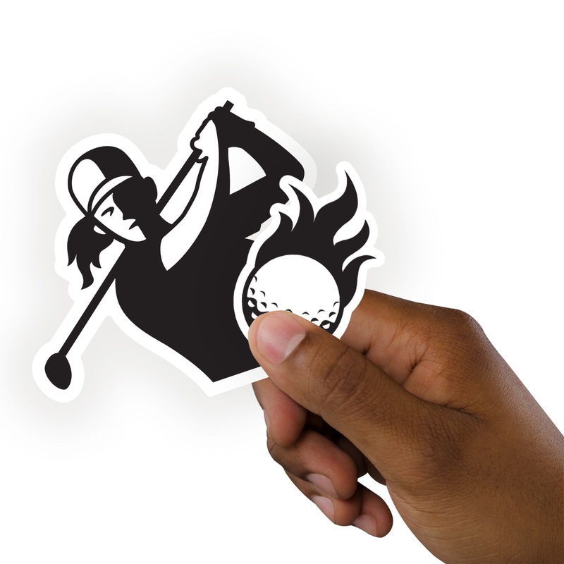 Sheet of 5 -Golf: Golf Club Part Three Minis – Removable Adhesive Decal