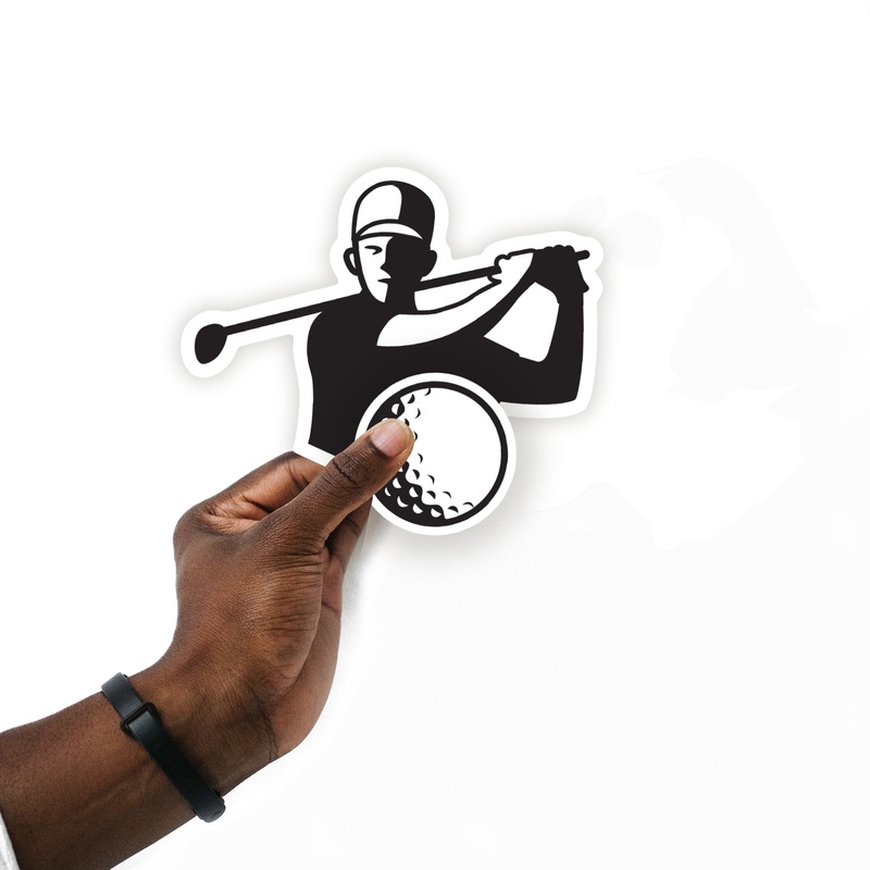 Sheet of 5 -Golf: Golf Club Part Two Minis – Removable Adhesive Decal