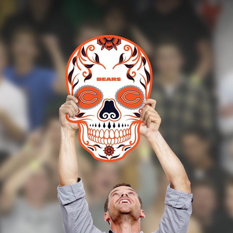 Skull – Big Head – Official NFL – Chicago Bears – Foam Core Cutout