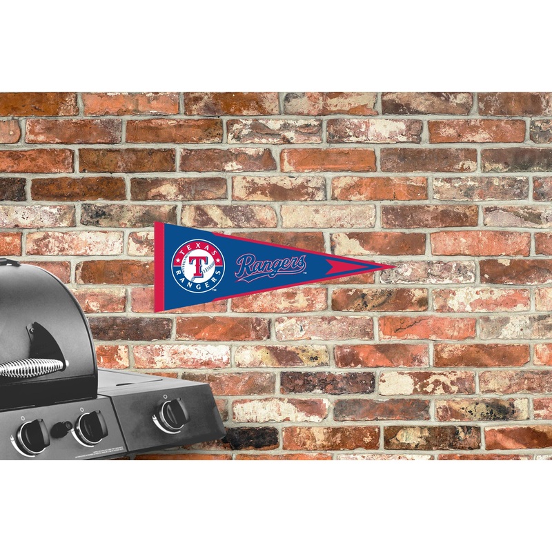 Texas Rangers – Pennant – Outdoor Wall Decal – Official MLB – Scratch Resistant Alumigraphics Smooth