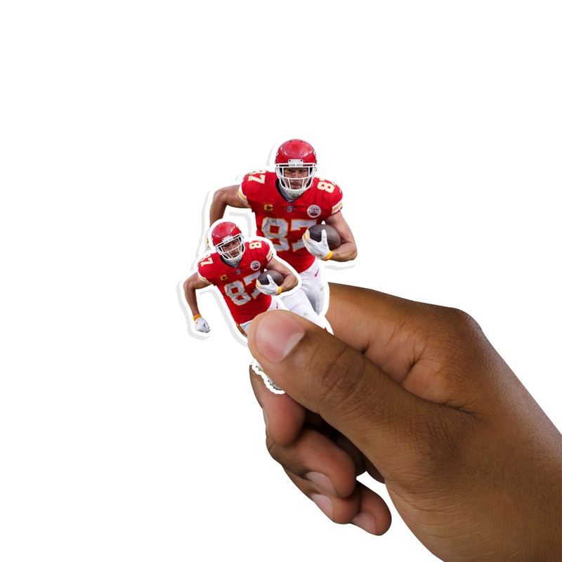Travis Kelce – 5 Player Minis (Mixed Sizes) – Official NFL – Kansas City Chiefs – Reusable Vinyl Decals