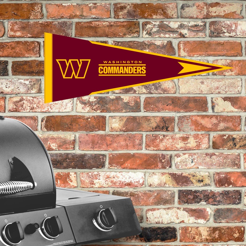 Washington Commanders – Pennant – Outdoor Wall Decal – Official NFL – Scratch Resistant Alumigraphics Smooth