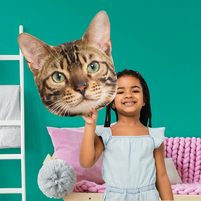Animals: Bengal Cat Foam Core Cutout – Big Head