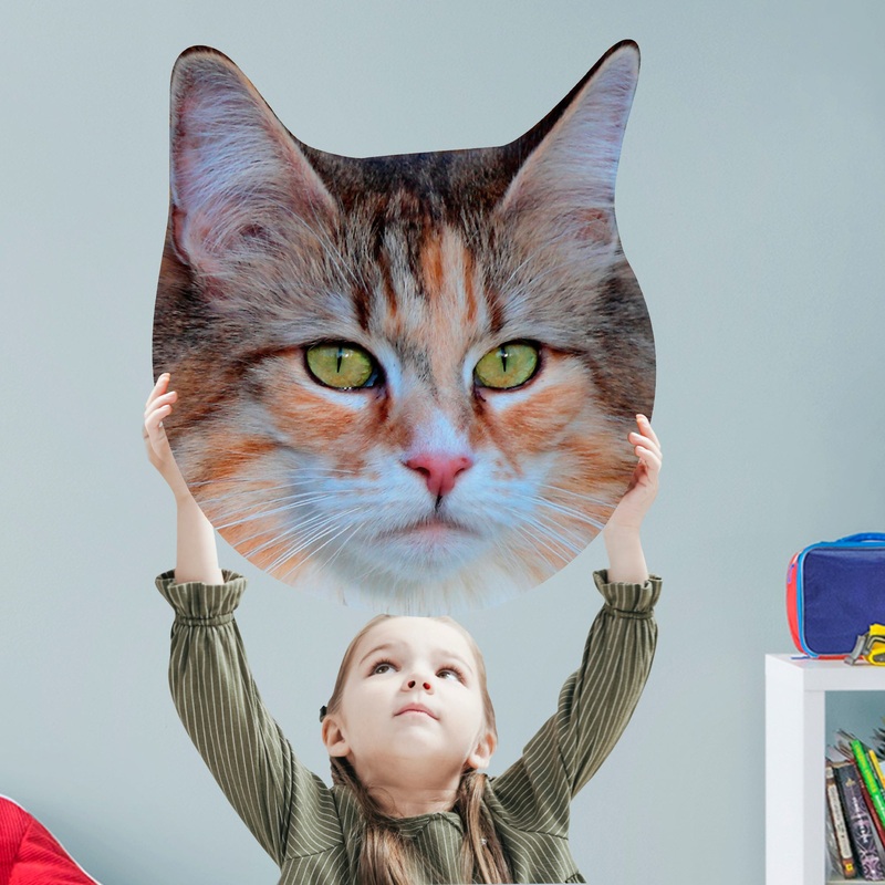 Animals: Norwegian Forest Cat Foam Core Cutout – Big Head