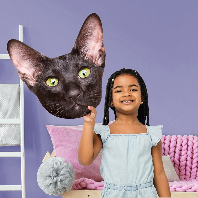 Animals: Oriental Shorthair Cat Foam Core Cutout – Big Head