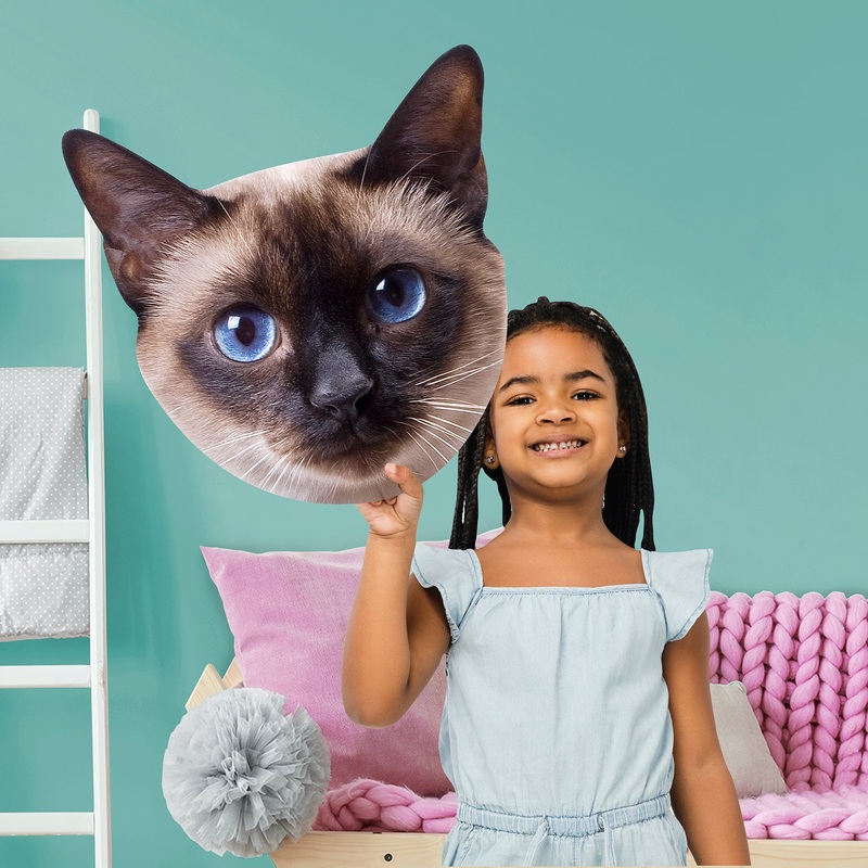 Animals: Siamese Cat Foam Core Cutout – Big Head