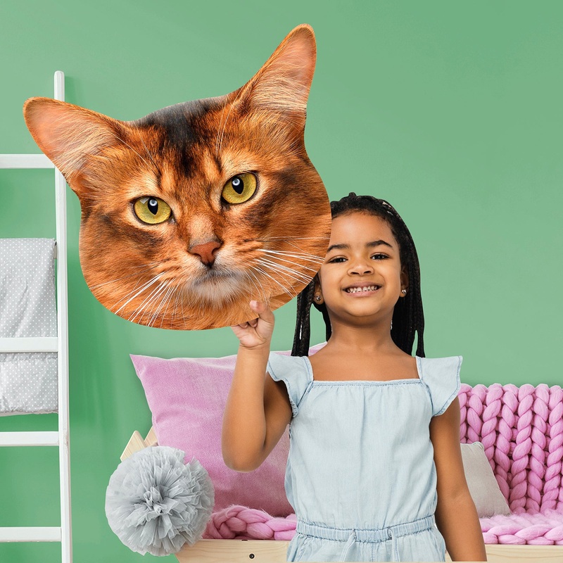 Animals: Somali Cat Foam Core Cutout – Big Head