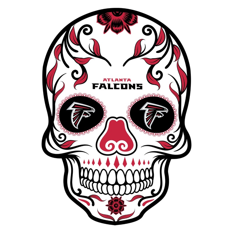 Atlanta Falcons – Sugar Skull Logo – Outdoor Wall Decals – Official NFL – Scratch Resistant Alumigraphics Smooth