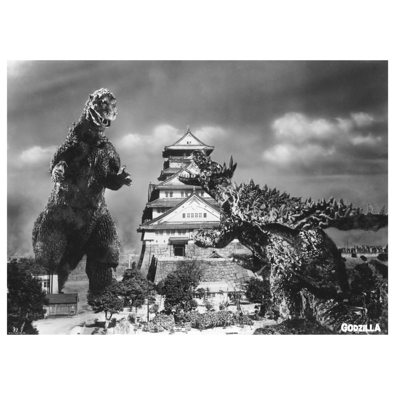 Godzilla – Movie Scene – Peel & Stick Poster – Official Toho – Godzilla Raids Again – Reusable Vinyl Wall Decal