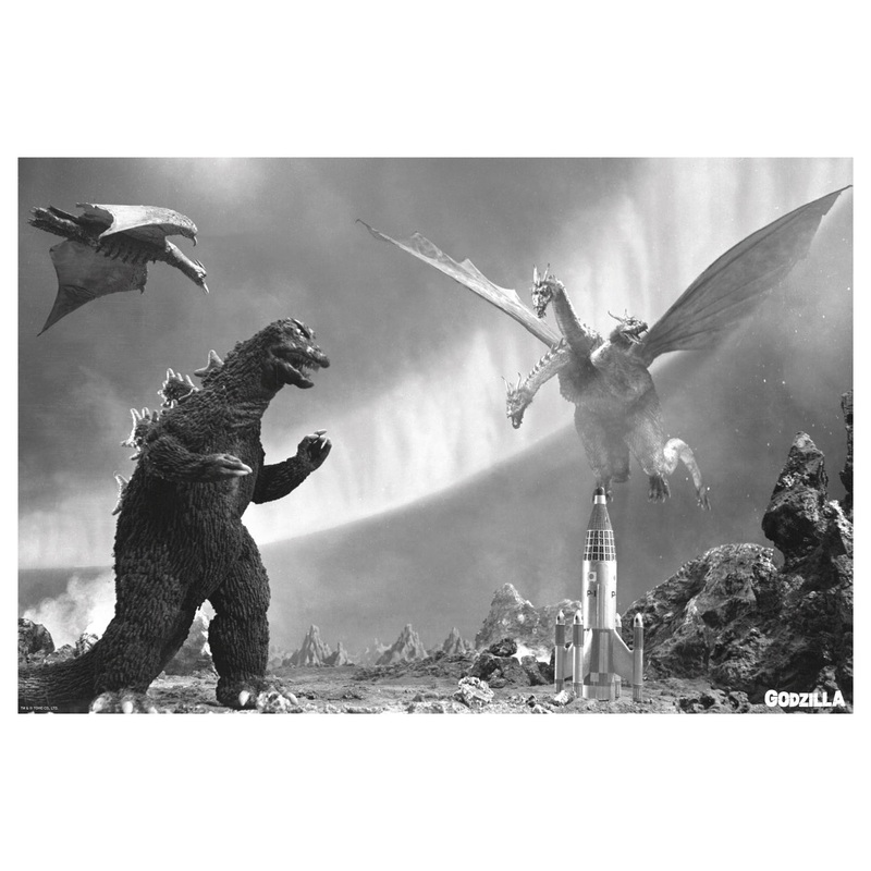 Godzilla – Movie Scene – Peel & Stick Poster – Official Toho – Reusable Vinyl Wall Decal