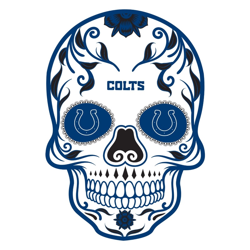Indianapolis Colts – Sugar Skull Logo – Outdoor Wall Decals – Official NFL – Scratch Resistant Alumigraphics Smooth