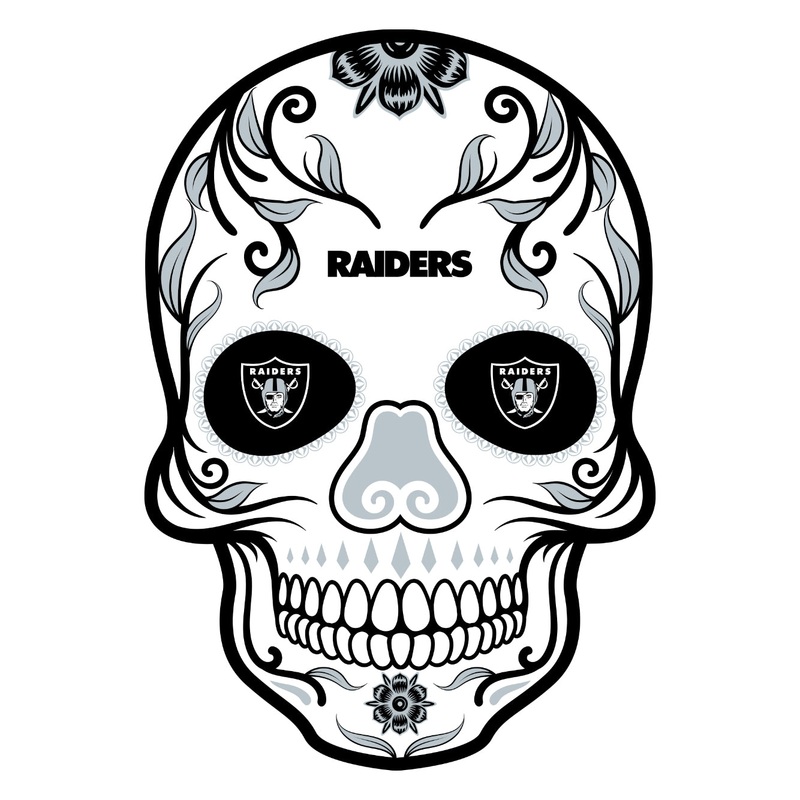 Las Vegas Raiders – Sugar Skull Logo – Outdoor Wall Decals – Official NFL – Scratch Resistant Alumigraphics Smooth