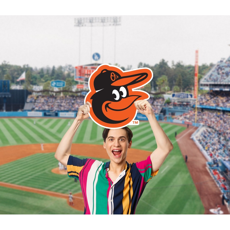 Logo – Big Head – Official MLB – Baltimore Orioles – Foam Core Cutout