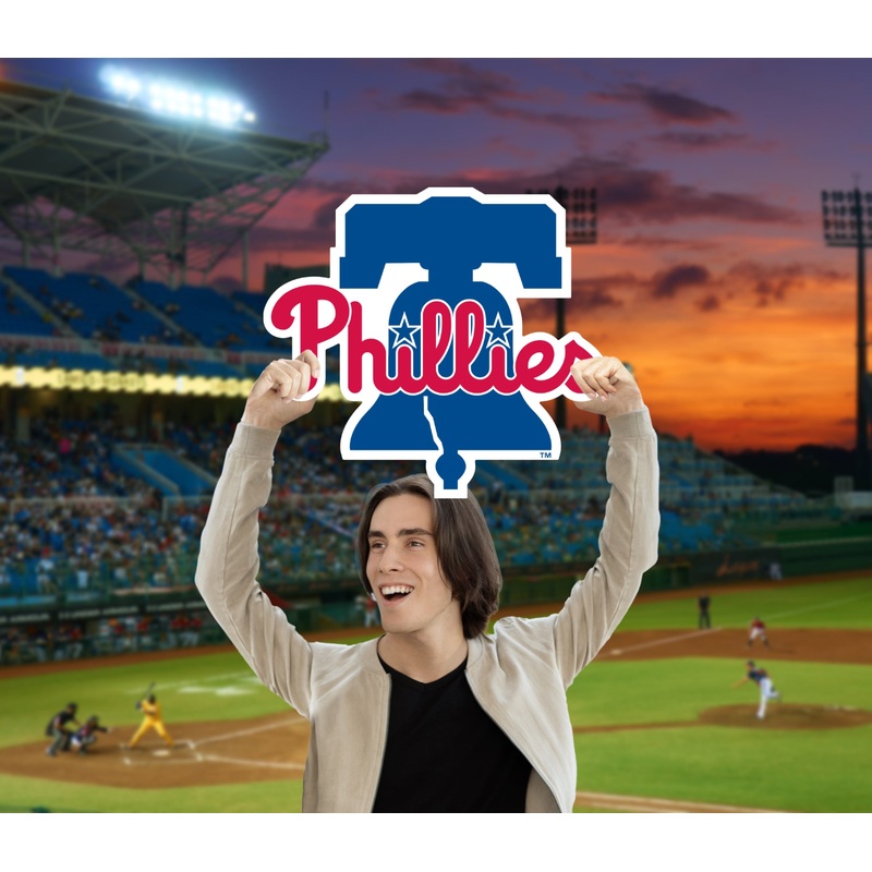 Logo – Big Head – Official MLB – Philadelphia Phillies – Foam Core Cutout