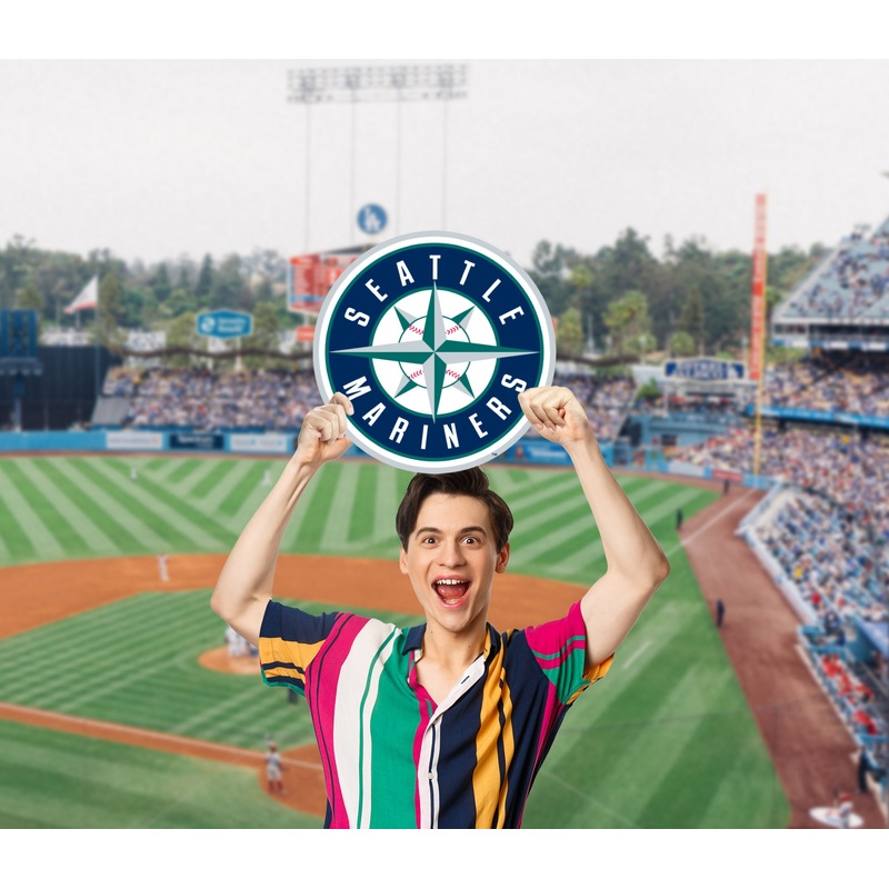 Logo – Big Head – Official MLB – Seattle Mariners – Foam Core Cutout
