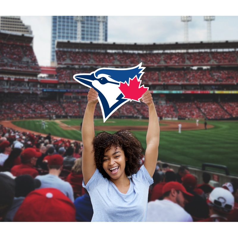 Logo – Big Head – Official MLB – Toronto Blue Jays – Foam Core Cutout