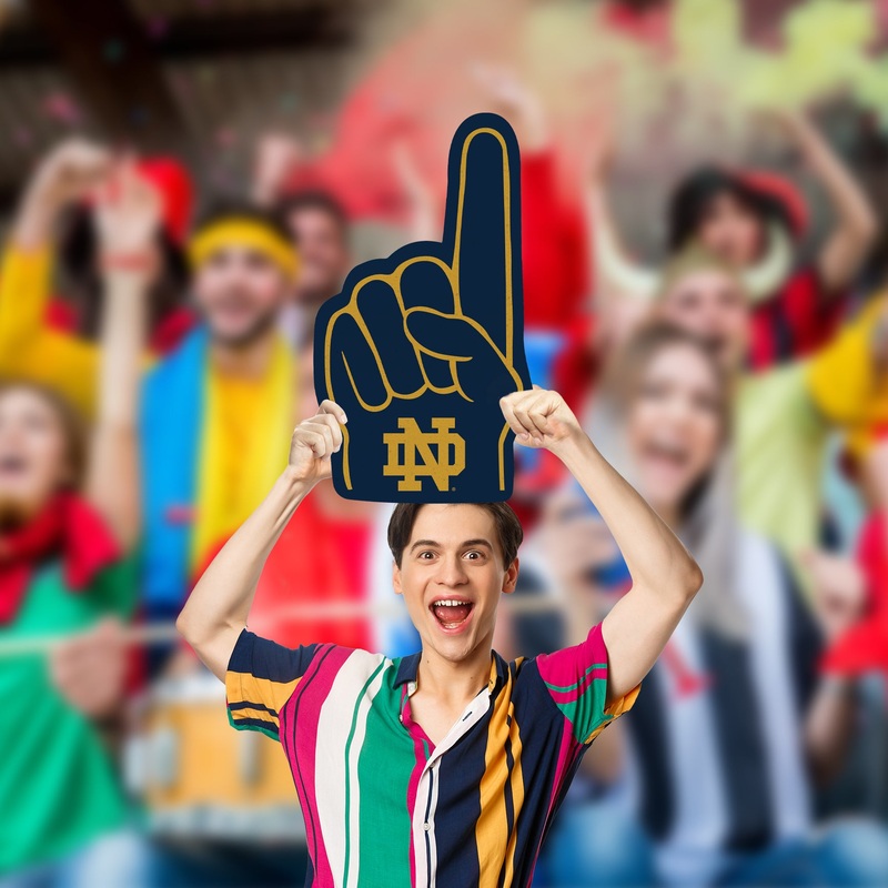 ND Logo – Big Head – Official NCAA – Notre Dame Fighting Irish – Foam Core Cutout