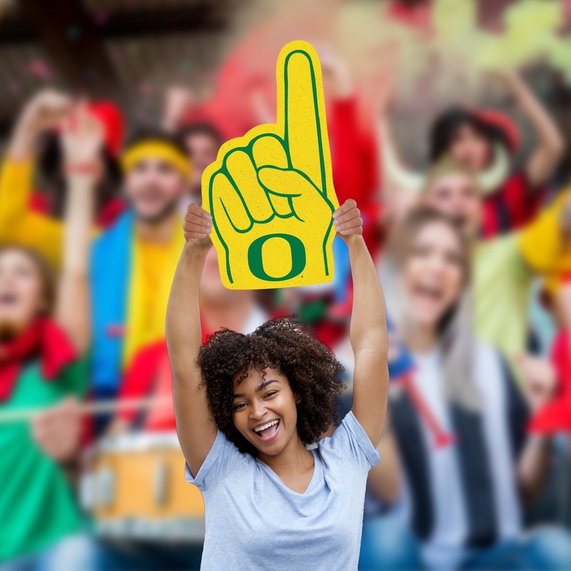Oregon Ducks – Big Head – Official NCAA – Foam Core Cutout