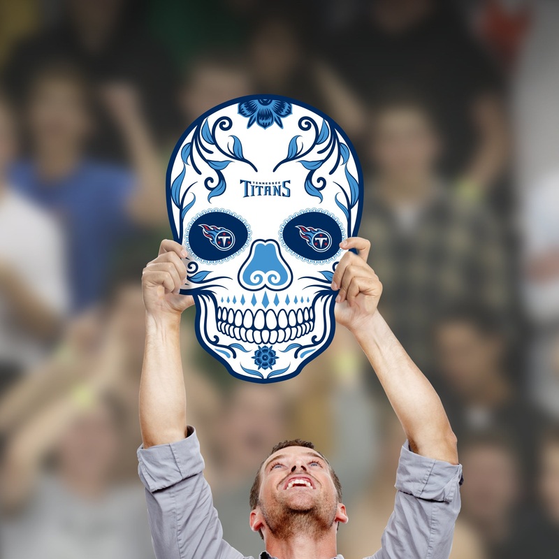 Skull – Big Head – Official NFL – Tennessee Titans – Foam Core Cutout