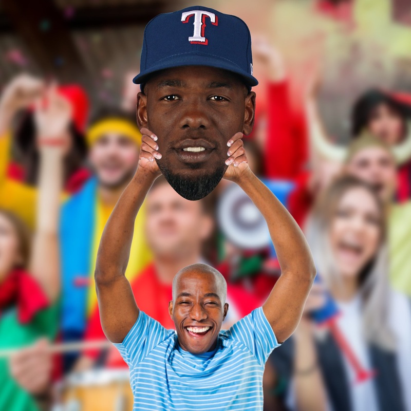 Adolis Garcia – Big Head – Official MLB – Texas Rangers – Foam Core Cutout