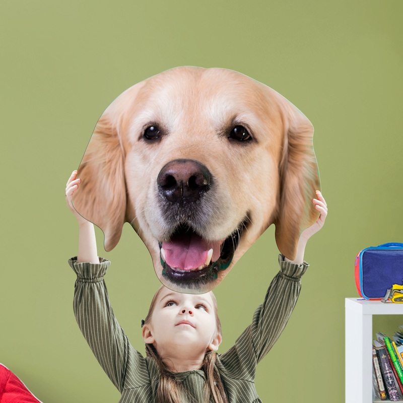 Animals: Golden Retriever Foam Core Cutout – Big Head