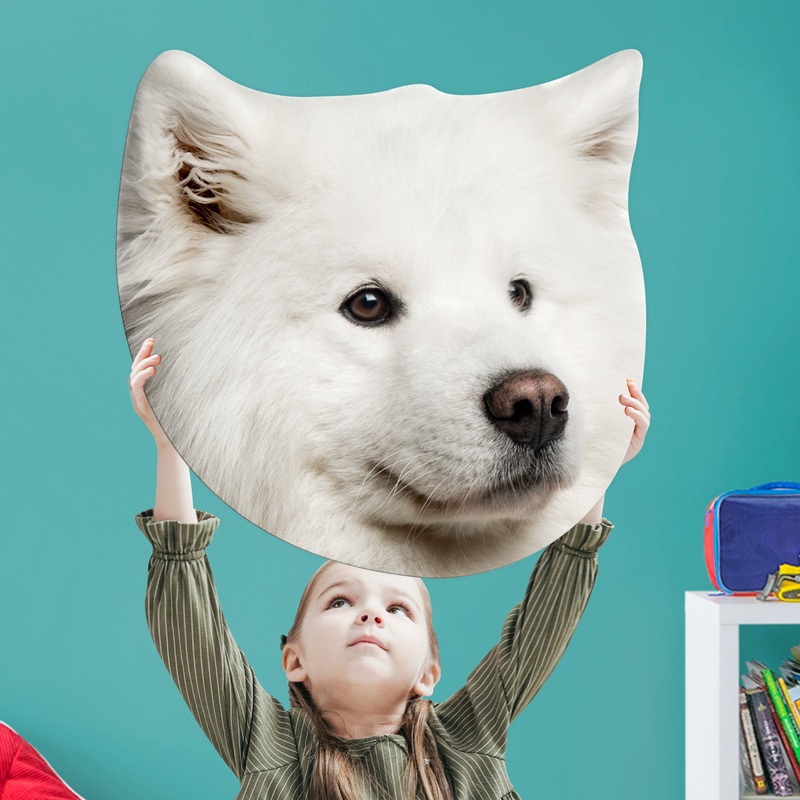 Animals: Samoyed Foam Core Cutout – Big Head