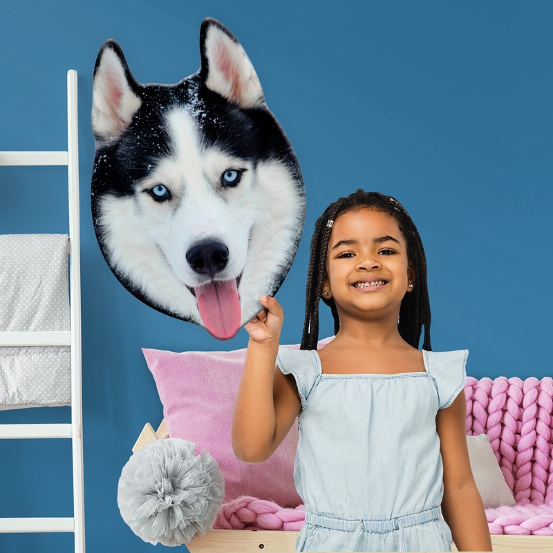 Animals: Siberian Husky Foam Core Cutout – Big Head