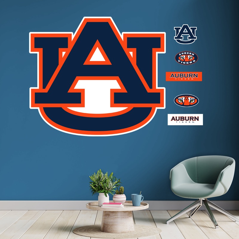 Auburn Tigers – RealBig Logo Collection – Official NCAA – Reusable Vinyl Wall Decals