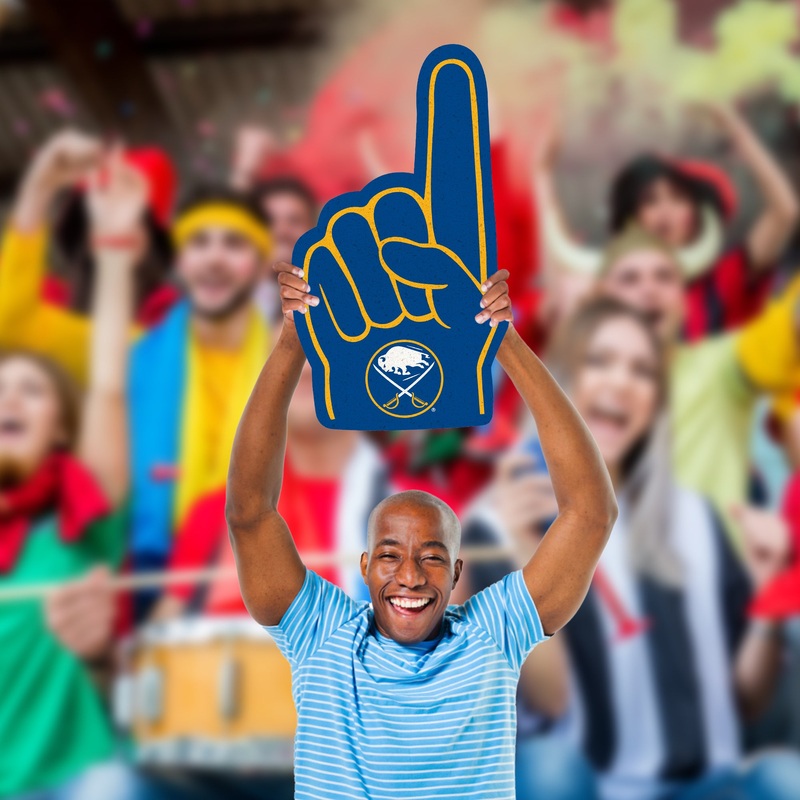 Foam Finger – Big Head – Official NHL – Buffalo Sabres – Foam Core Cutout