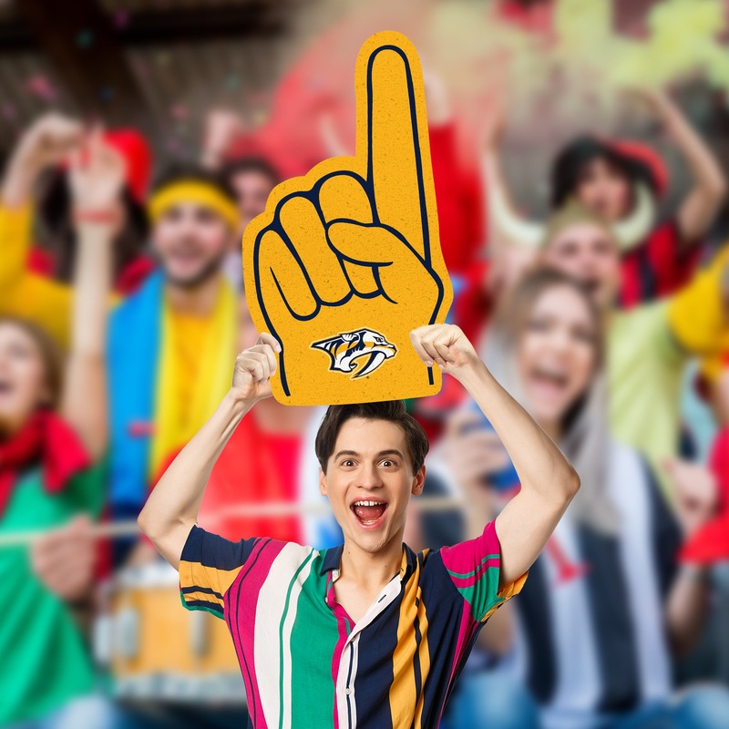 Foam Finger – Big Head – Official NHL – Nashville Predators – Foam Core Cutout