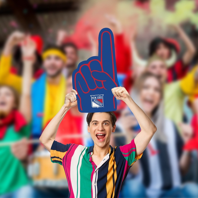 Foam Finger – Big Head – Official NHL – New York Rangers – Foam Core Cutout
