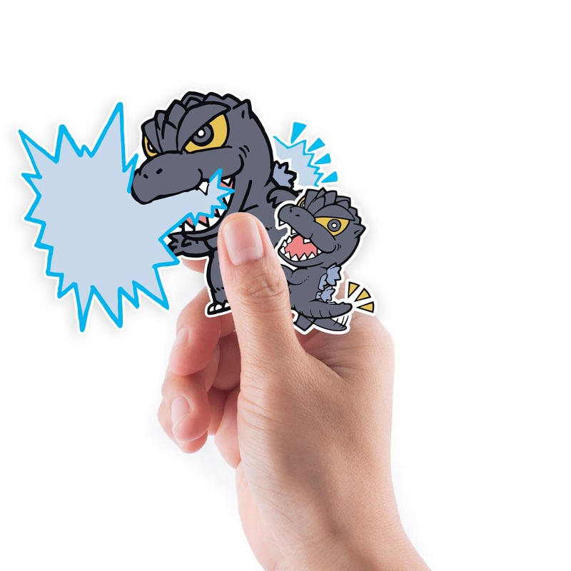 Godzilla – 5 Deformed Minis (Mixed Sizes) – Official Toho – Reusable Vinyl Decals #1